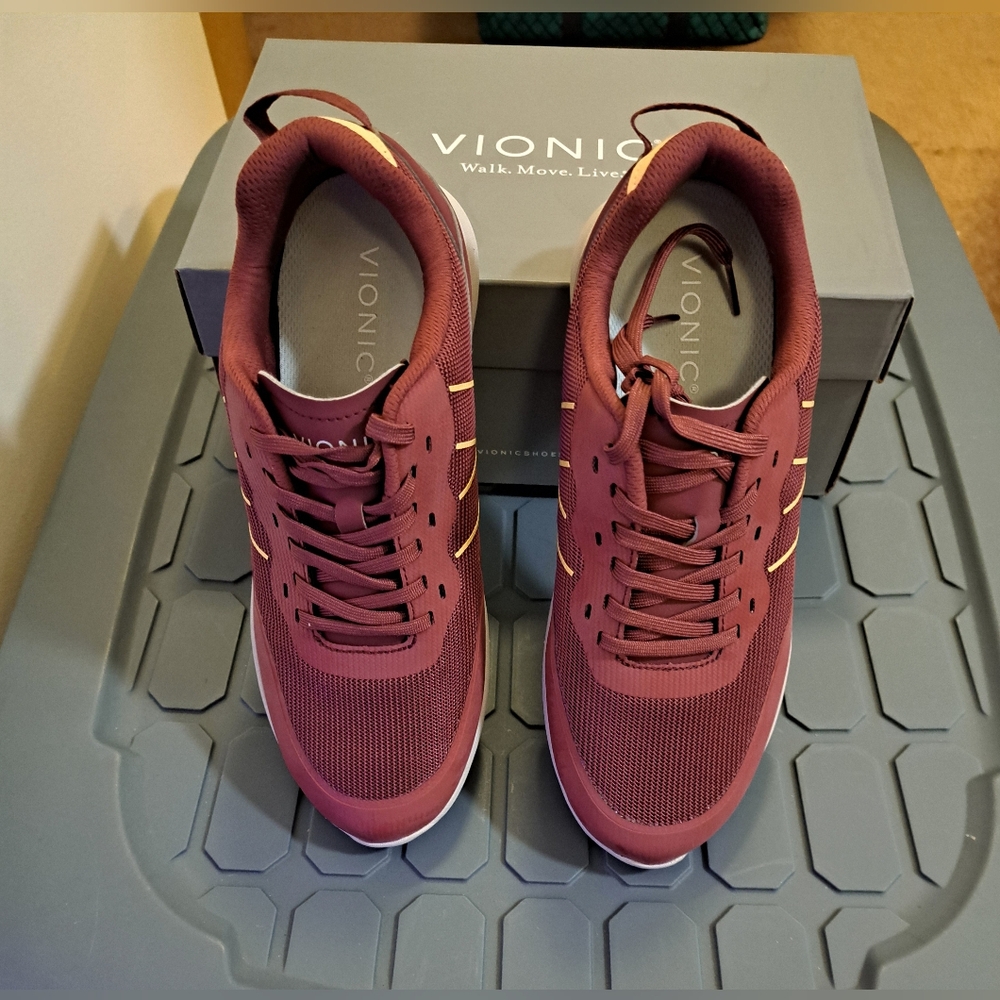 VIONIC SNEAKERS brand new AUDIE COMFORT Walking sneakers COLOR is SHIRAZ 7.5M - Picture 3 of 9